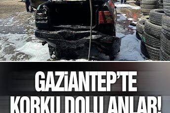 Korku dolu anlar! Gaziantep’te otomobilin LPG tüpü patladı