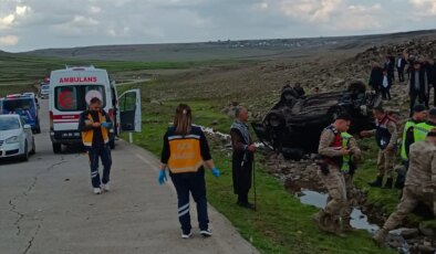 Şarampole devrilen otomobilin sürücüsü hayatını kaybetti